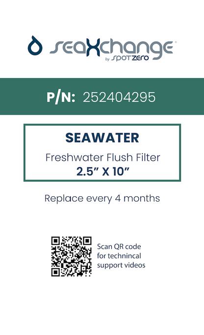 SeaXchange Freshwater Flush Filter