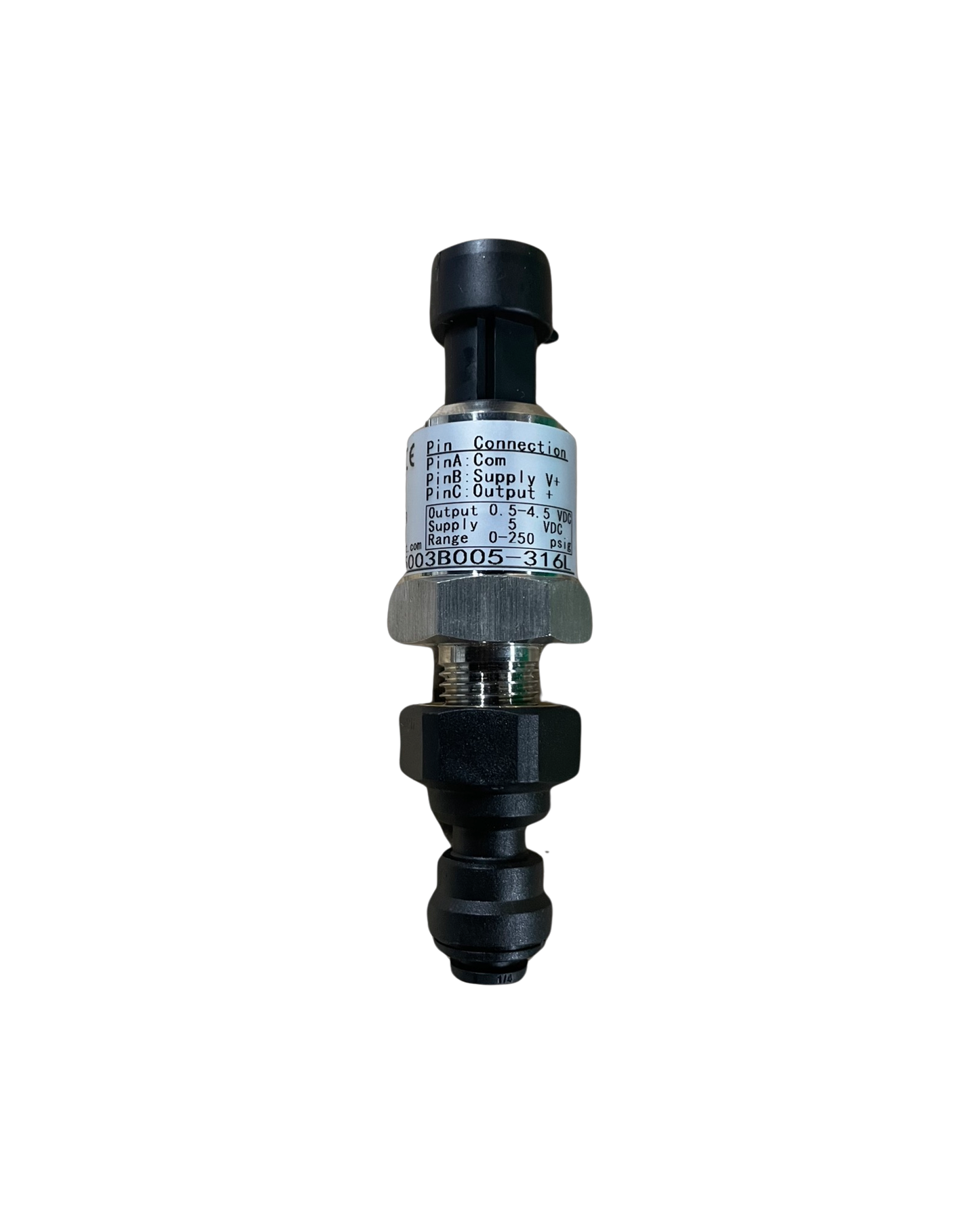 FW Transducer Assembly, 0-250 PSI, PP & CP